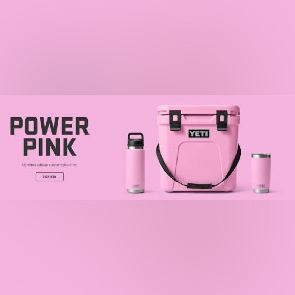 YETI 46oz limited edition color Power Pink Chug Rambler with extra Straw Lid - Picture 12 of 15